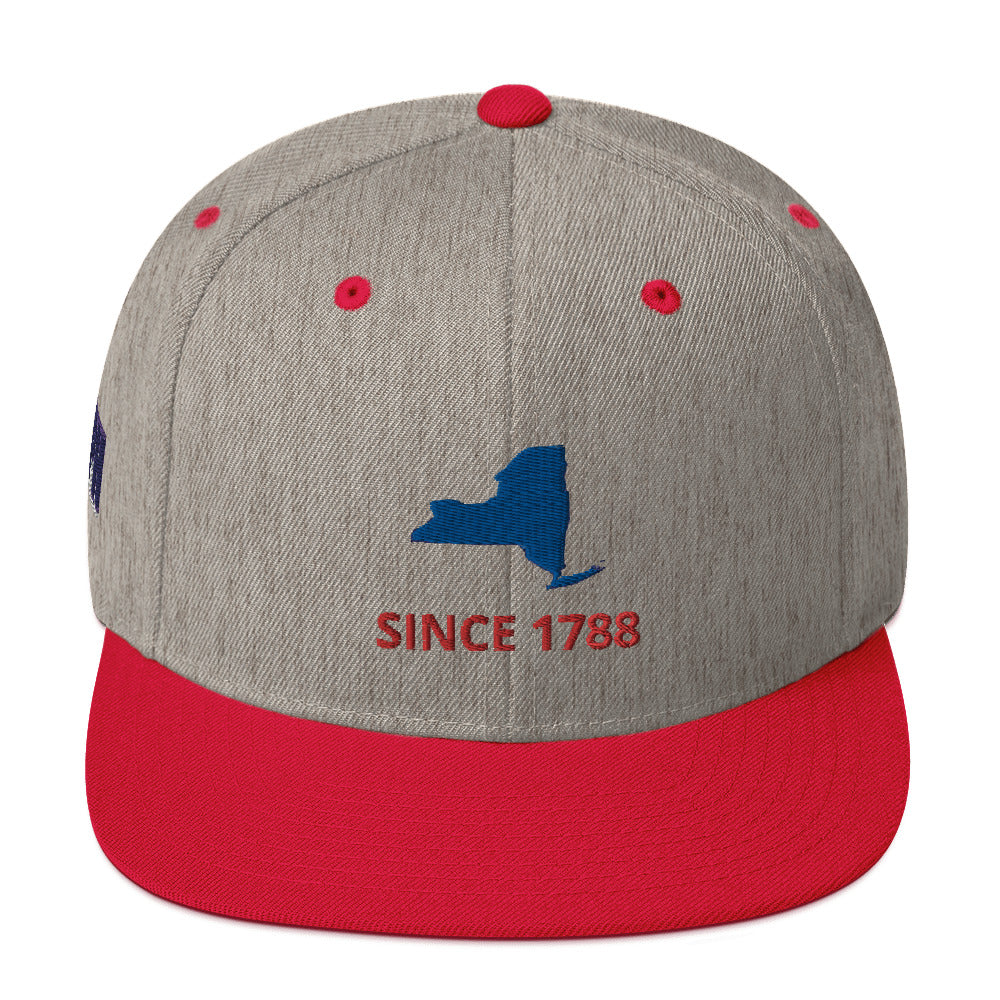 New York Since 1788 Flat Bill Snapback Hat