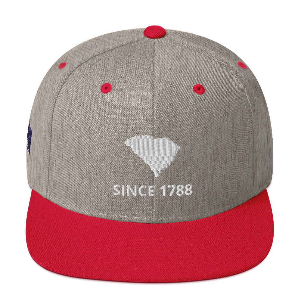 South Carolina Since 1788 Flat Bill Snapback Hat