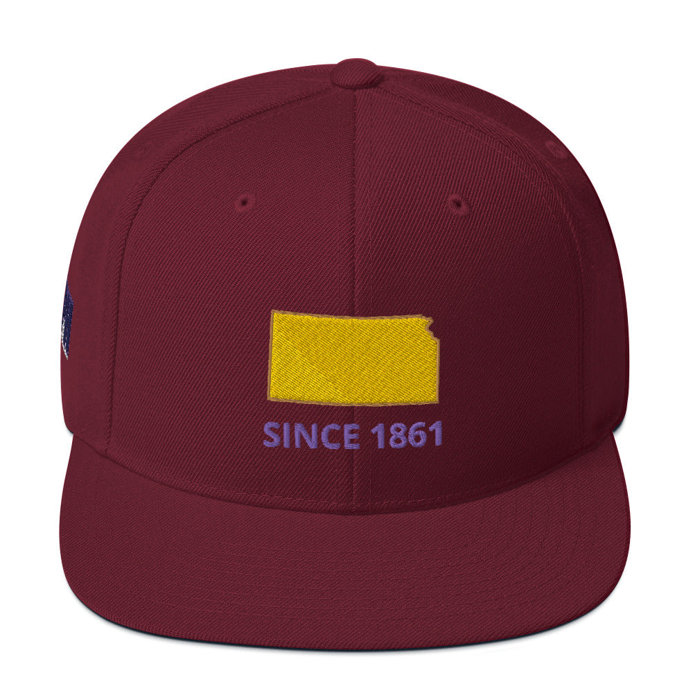 Kansas Since 1861 Snapback Hat