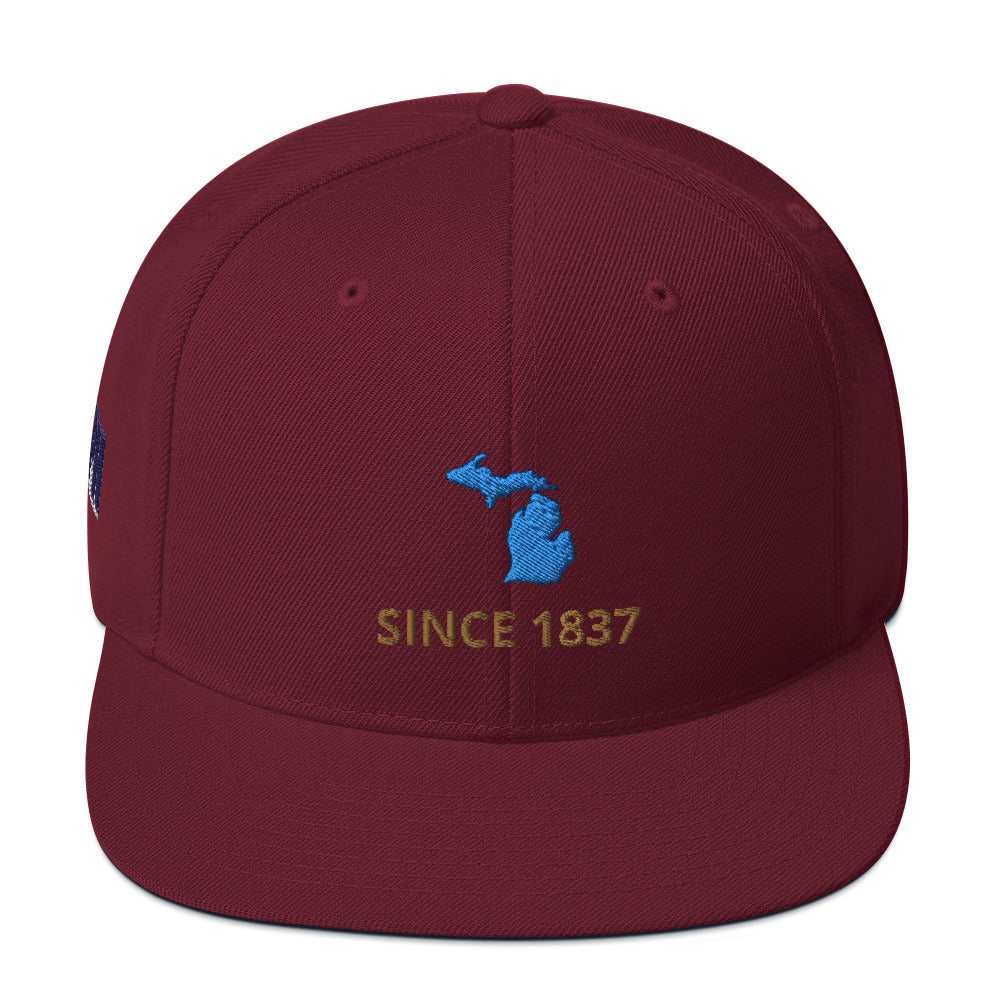 Michigan Since 1837 Snapback Hat