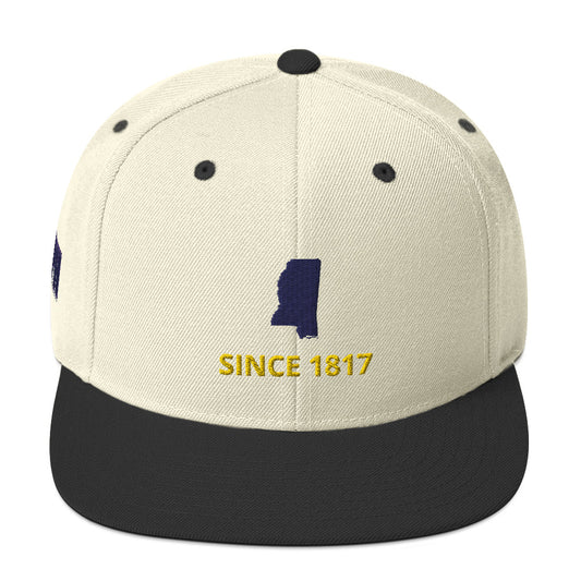 Mississippi Since 1817 Flat Bill Snapback Hat