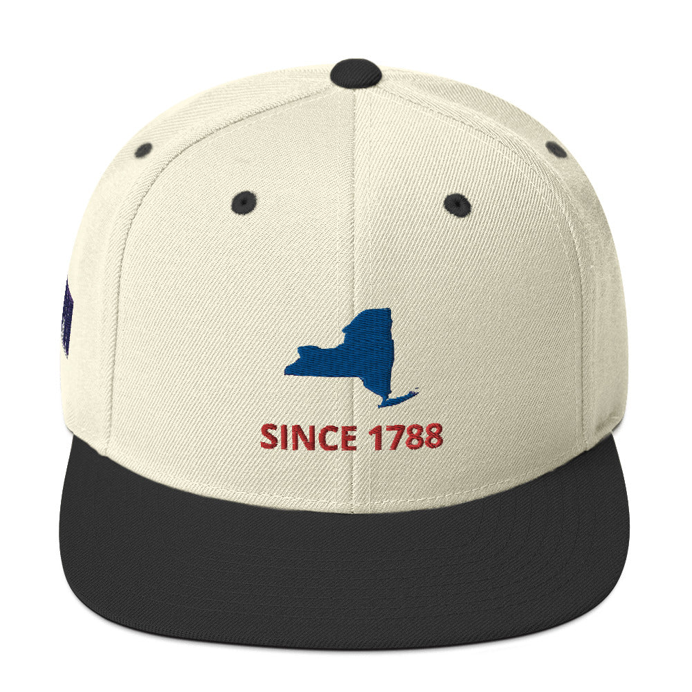 New York Since 1788 Flat Bill Snapback Hat