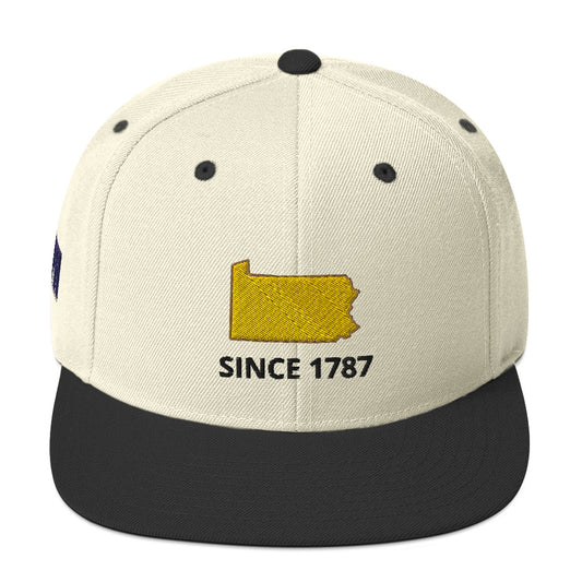 Pennsylvania Since 1787 Flat Bill Snapback Hat