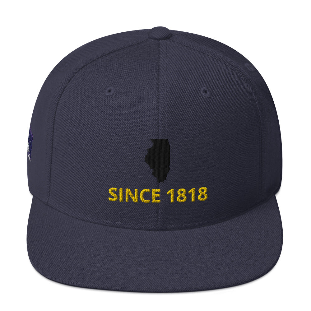 Illinois Since 1818 Snapback Hat