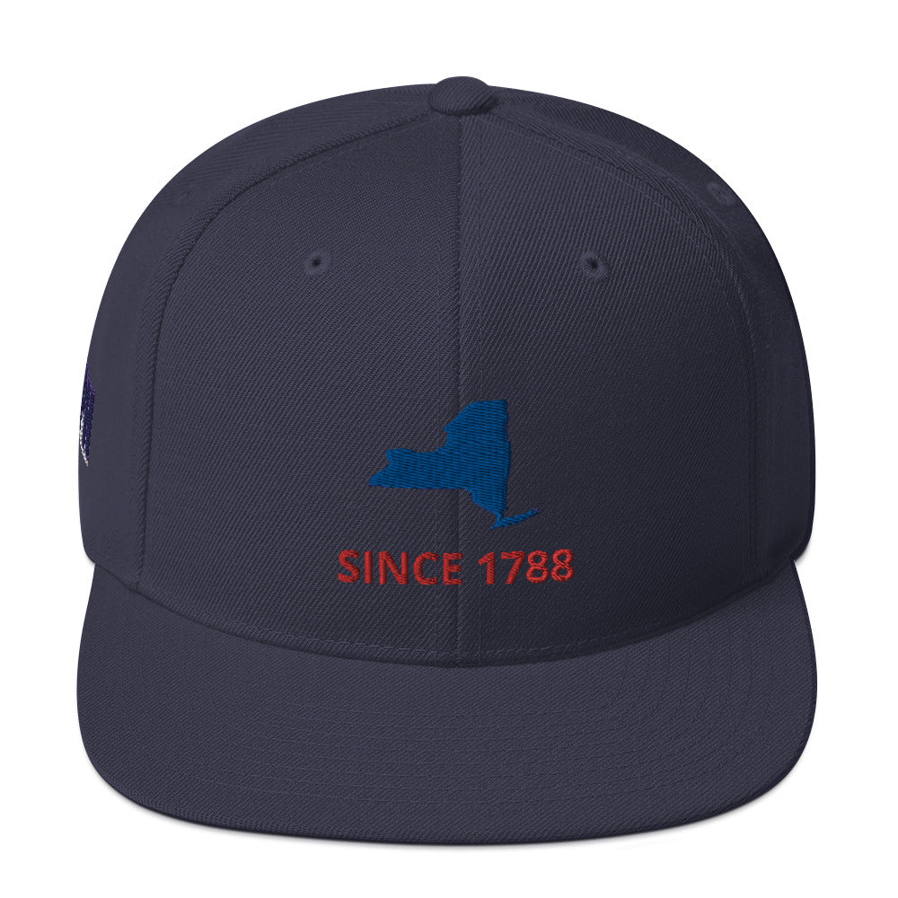 New York Since 1788 Flat Bill Snapback Hat