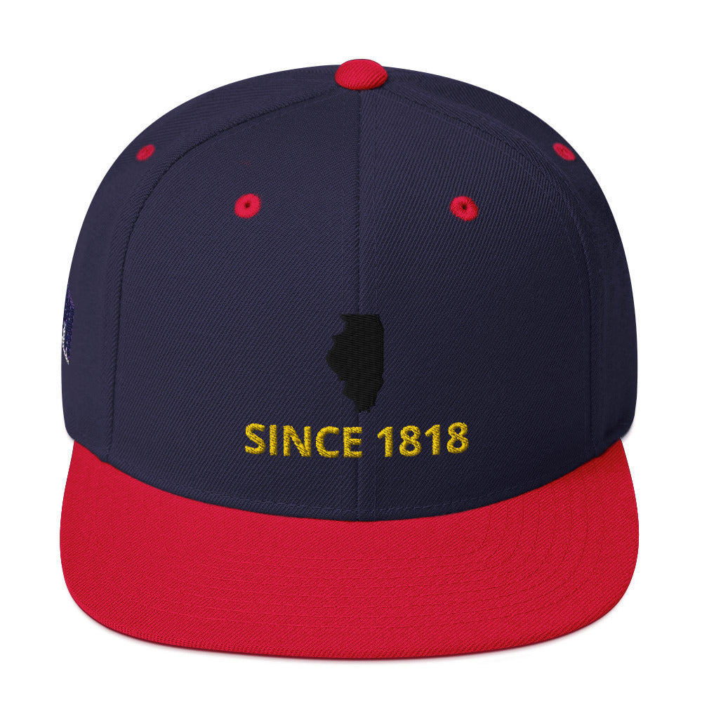 Illinois Since 1818 Snapback Hat