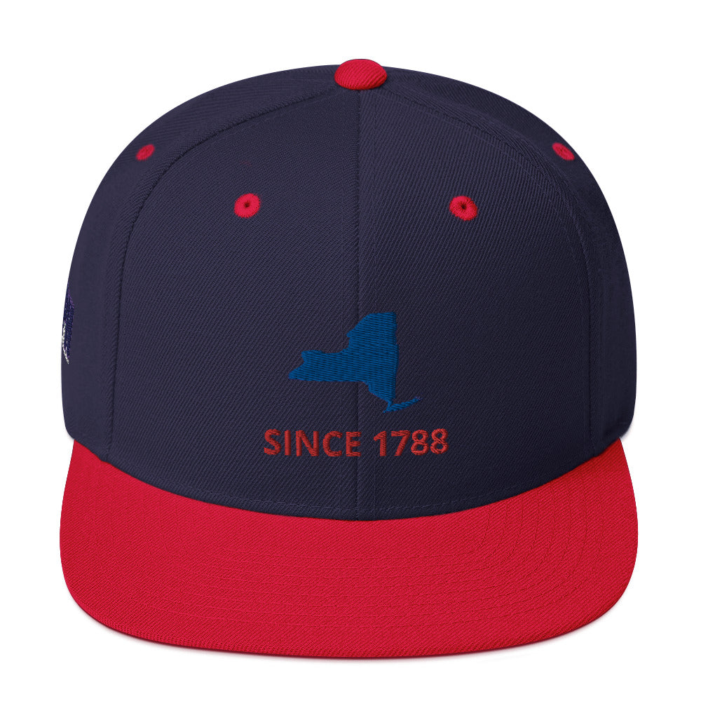 New York Since 1788 Flat Bill Snapback Hat