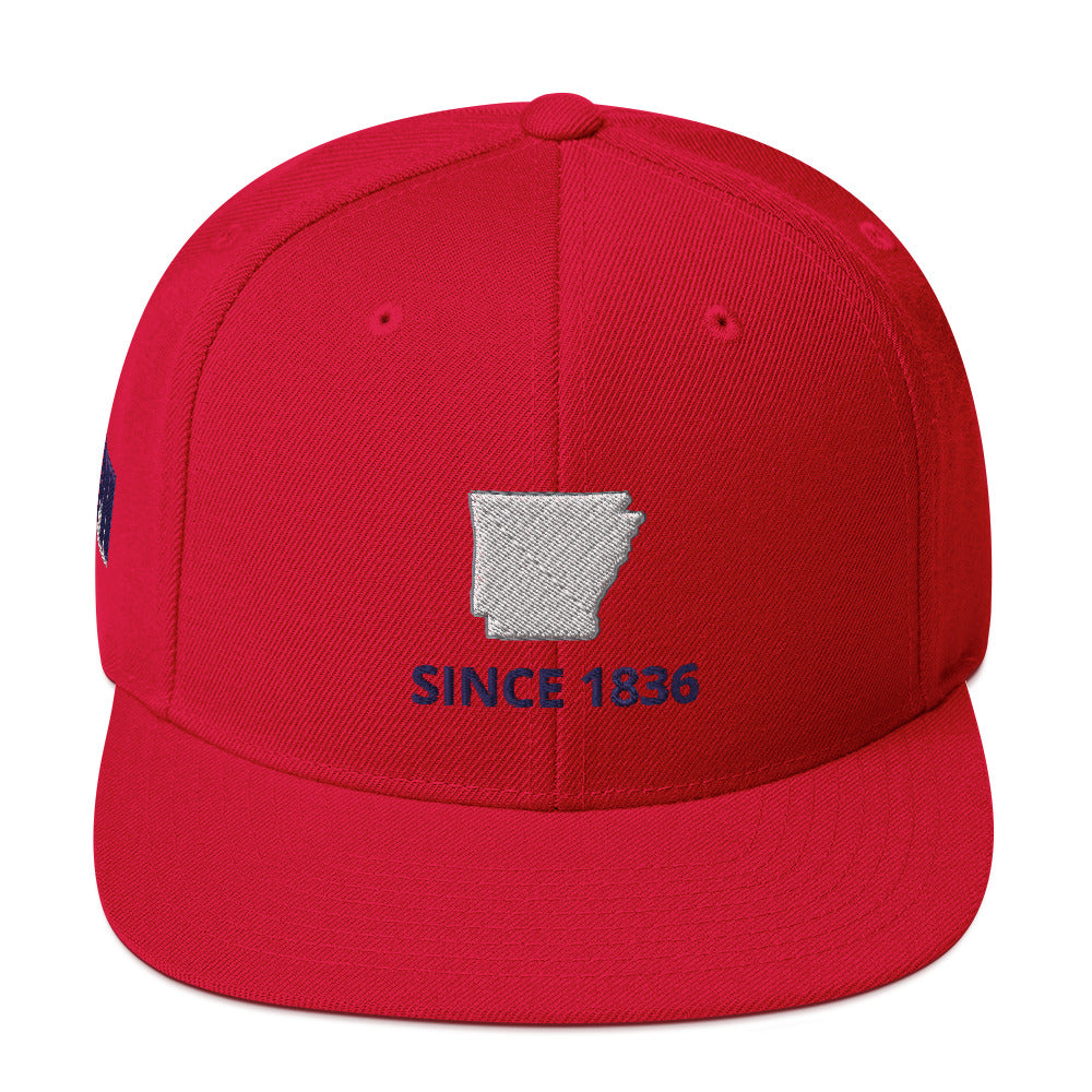 Arkansas Since 1836 Snapback Hat