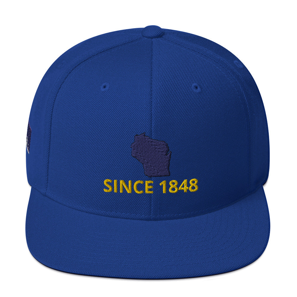 Wisconsin Since 1848 Snapback Hat