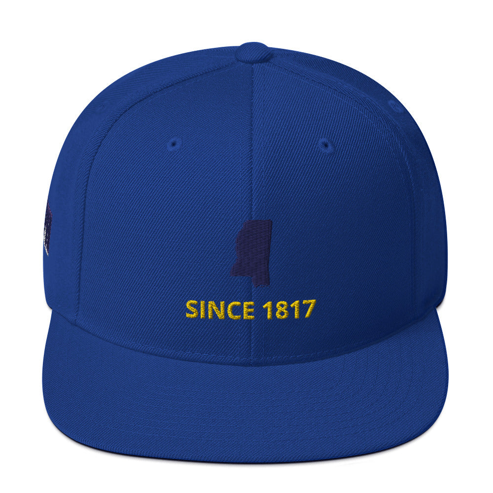 Mississippi Since 1817 Flat Bill Snapback Hat