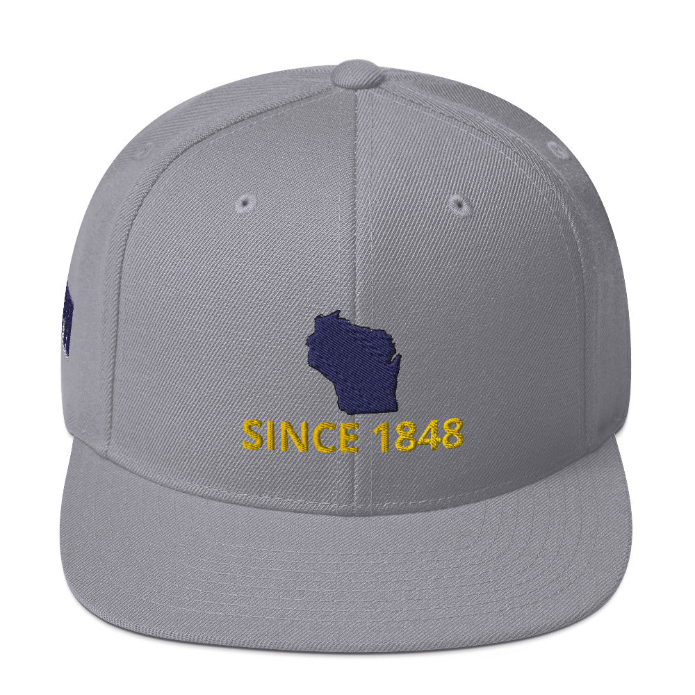 Wisconsin Since 1848 Snapback Hat