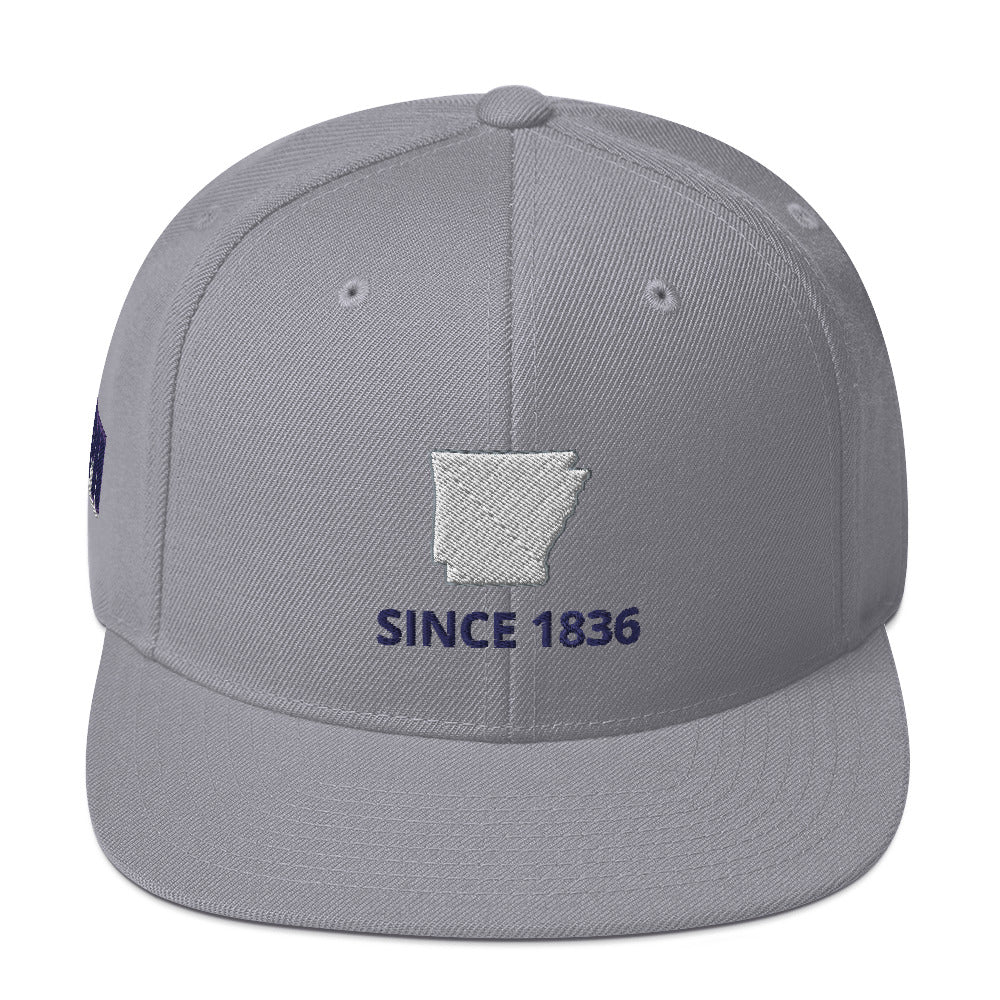 Arkansas Since 1836 Snapback Hat