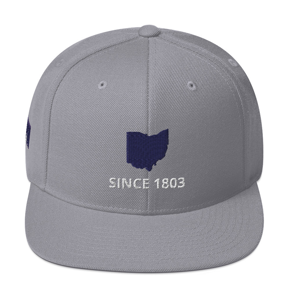 Ohio Since 1803 Flat Bill Snapback Hat