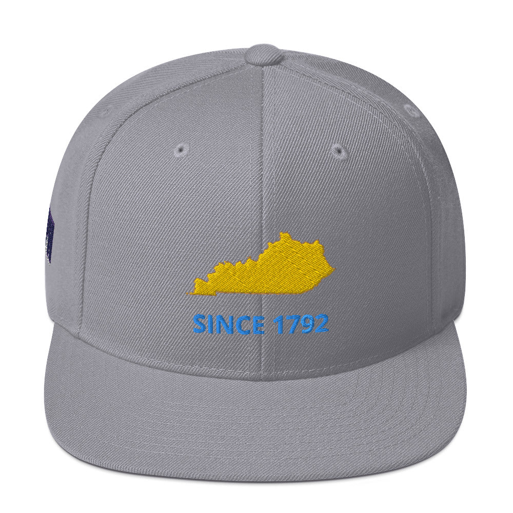 Kentucky Since 1792 Flat Bill Snapback Hat