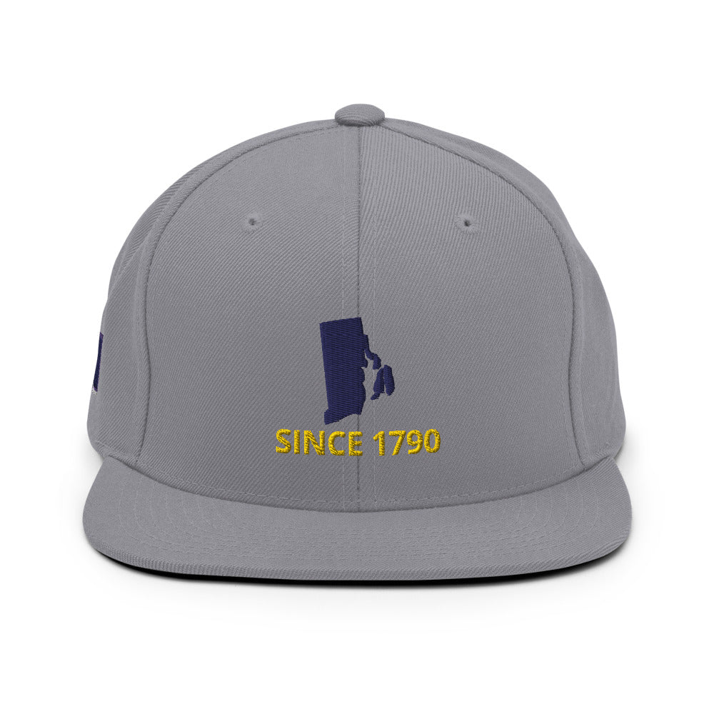 Rhode Island Since 1790 Flat Bill Snapback Hat