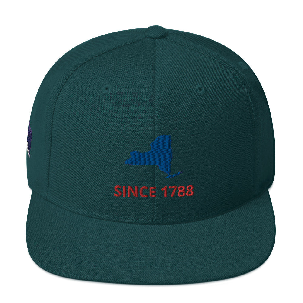 New York Since 1788 Flat Bill Snapback Hat