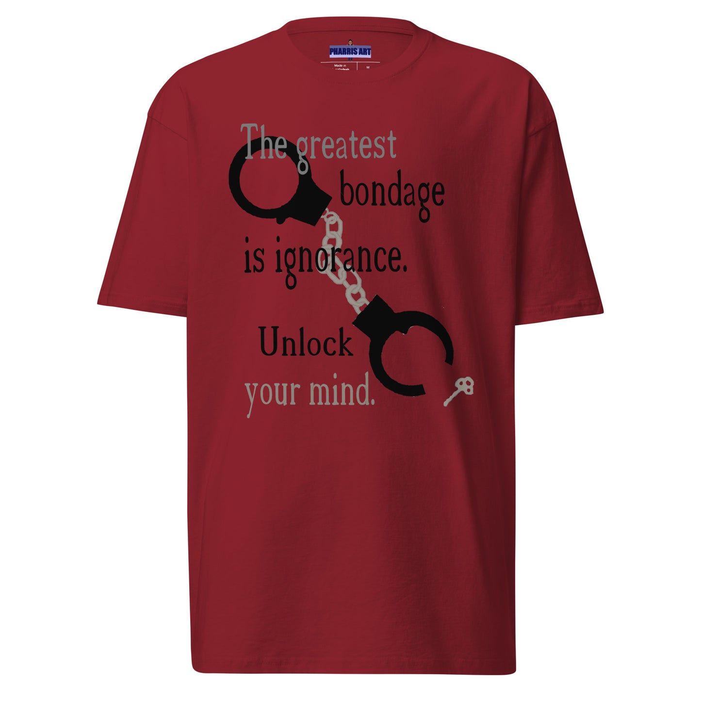 Unlock Your Mind Men’s Heavyweight T-Shirt (Darker Design)