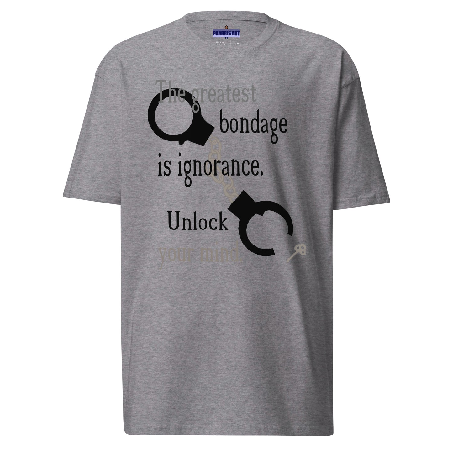 Unlock Your Mind Men’s Heavyweight T-Shirt (Darker Design)