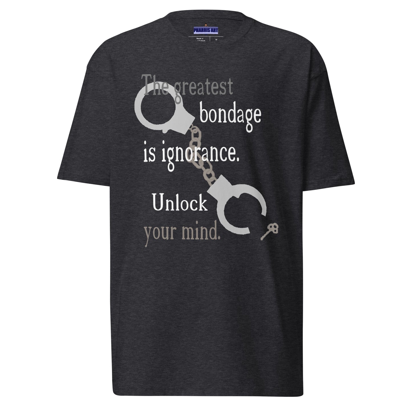 Unlock Your Mind Men’s Heavyweight T-Shirt (Darker Colors)