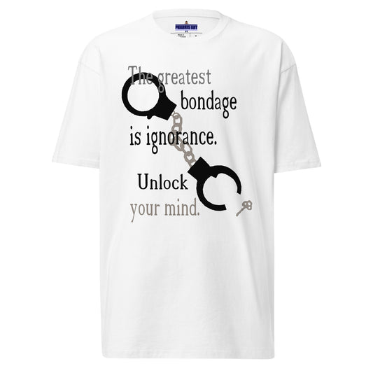 Unlock Your Mind Men’s Heavyweight T-Shirt (Darker Design)