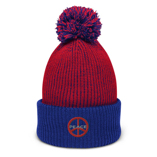 Peace Pom-Pom Beanie