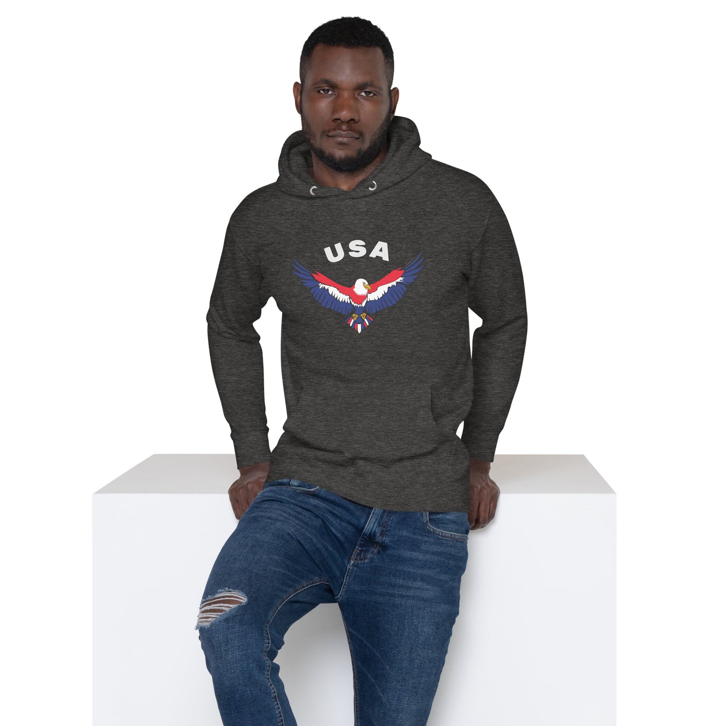 USA Eagle in Flight Unisex Hoodie