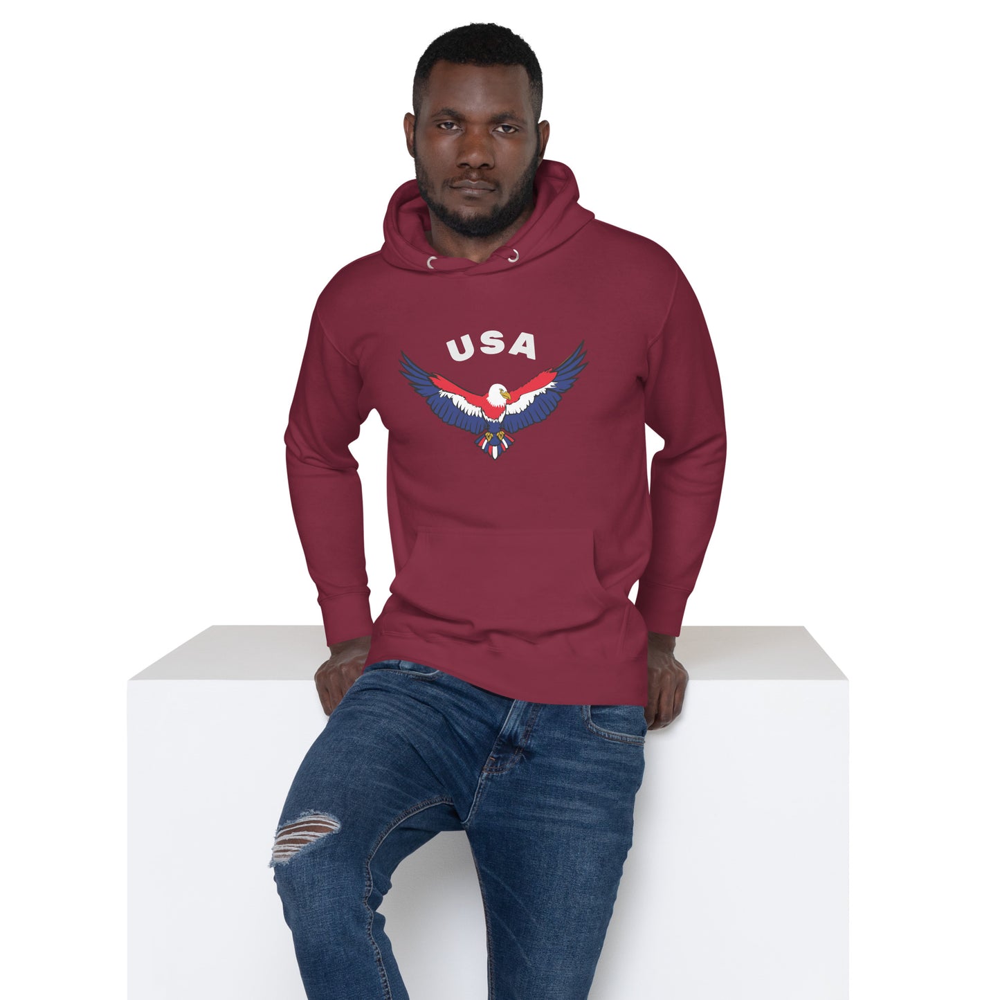 USA Eagle in Flight Unisex Hoodie