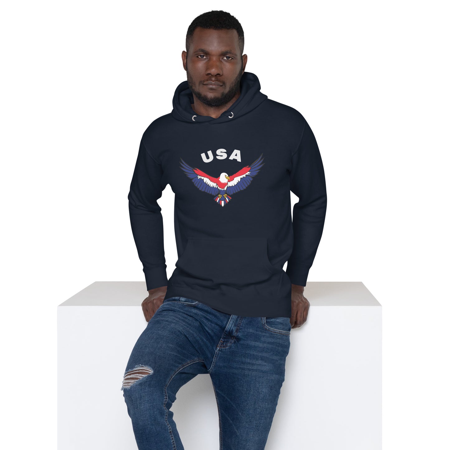 USA Eagle in Flight Unisex Hoodie