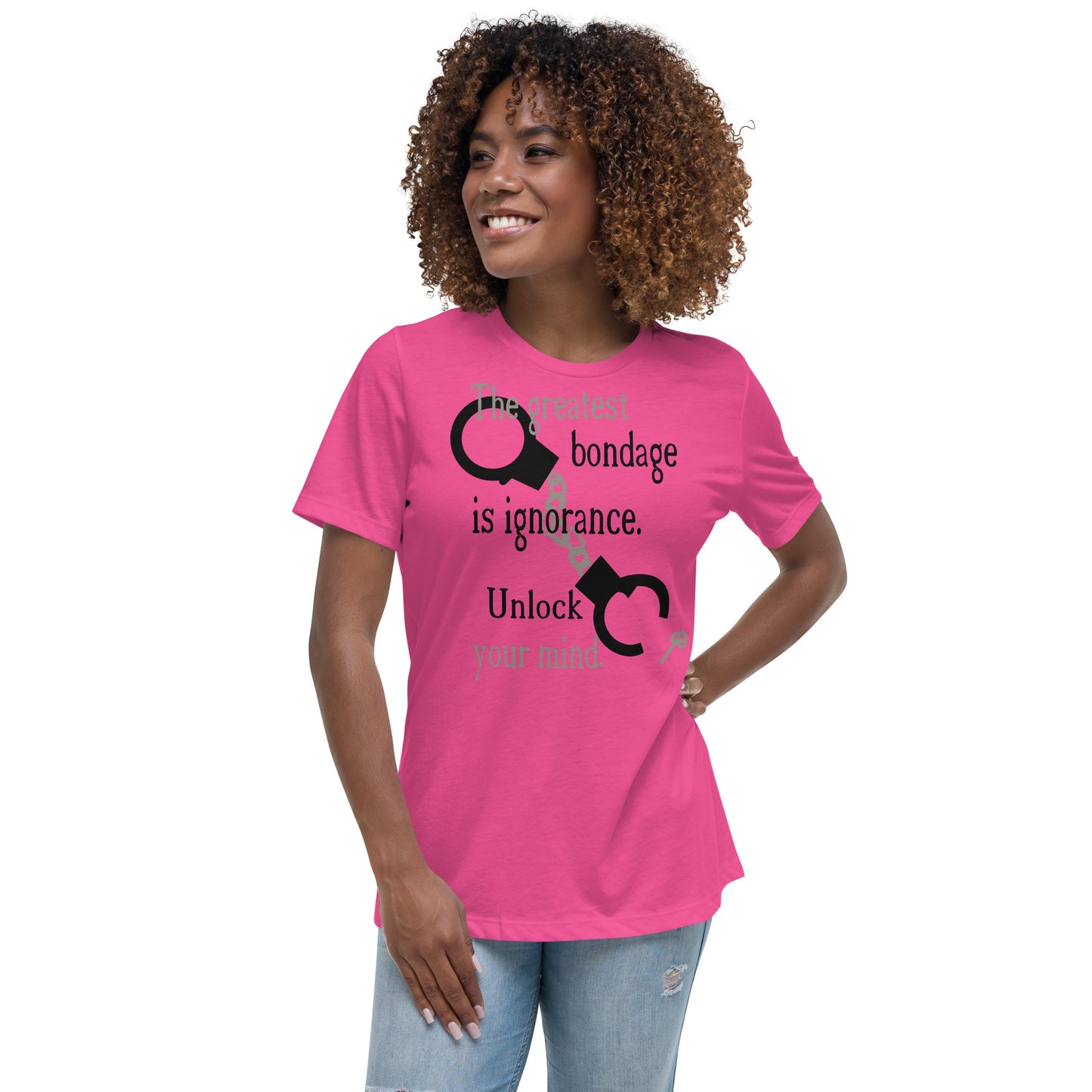 Unlock Your Mind Women's Relaxed T-Shirt (Darker Design)