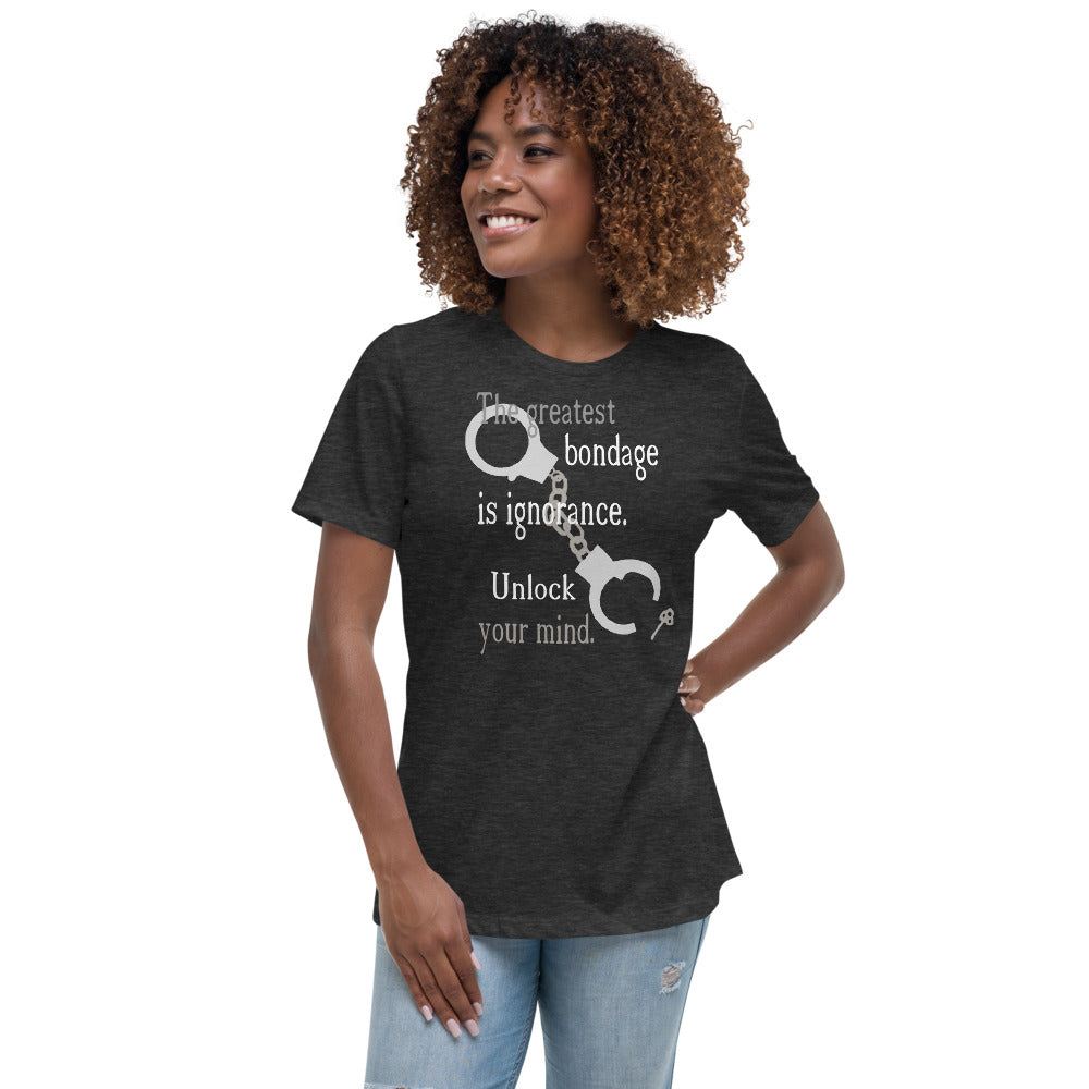 Unlock Your Mind Women's Relaxed T-Shirt (Lighter Design)