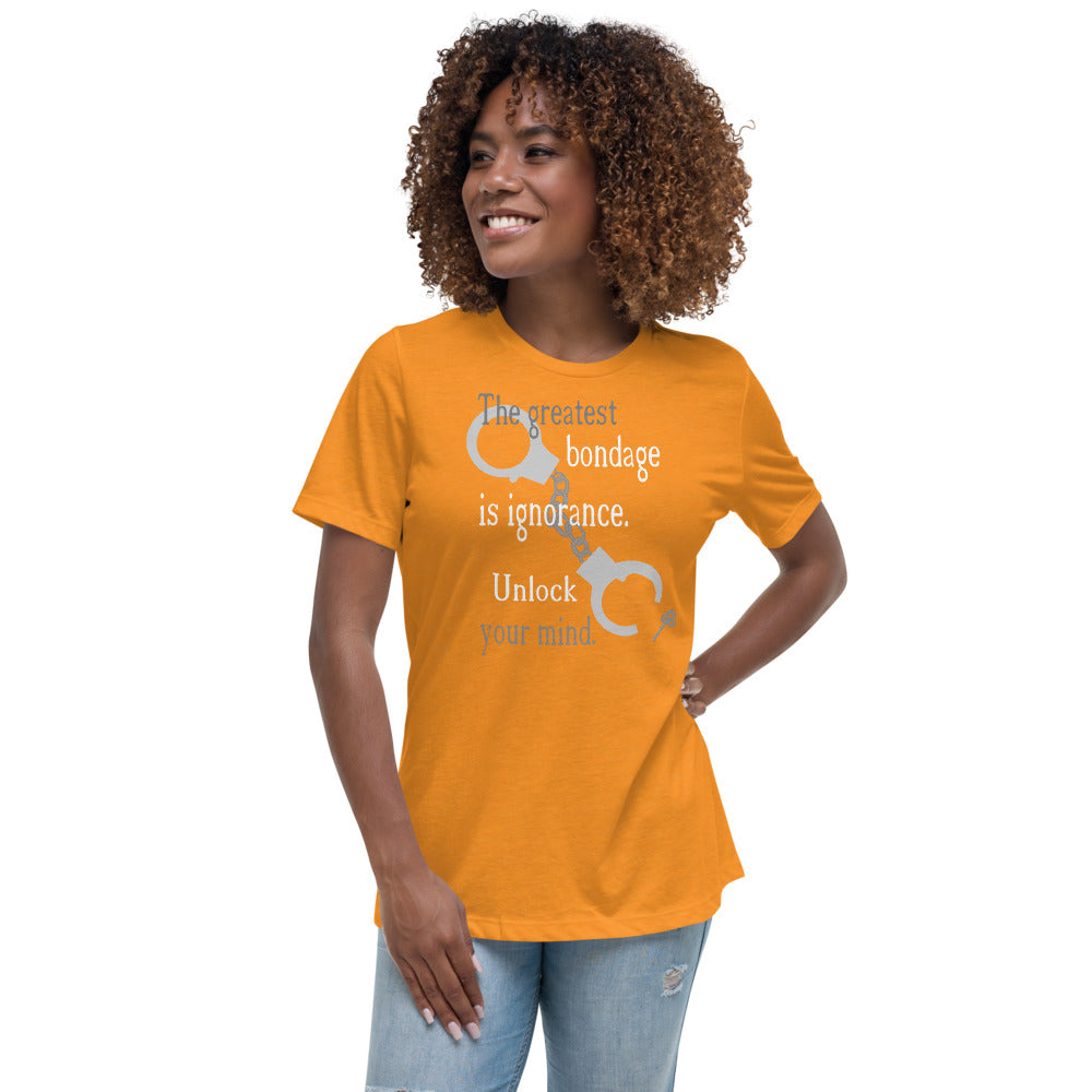 Unlock Your Mind Women's Relaxed T-Shirt (Lighter Design)