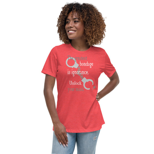 Unlock Your Mind Women's Relaxed T-Shirt (Lighter Design)