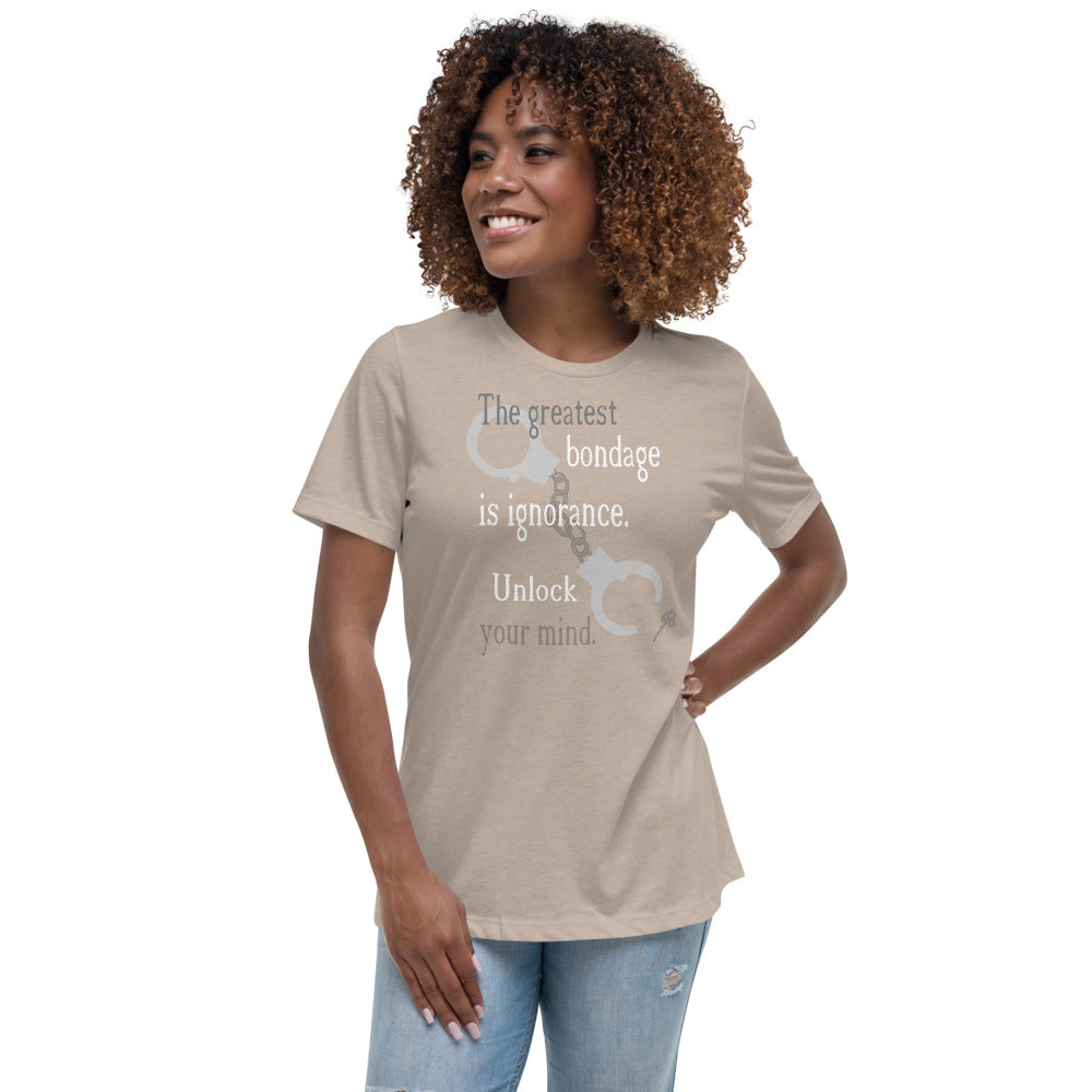 Unlock Your Mind Women's Relaxed T-Shirt (Lighter Design)